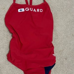 Womens Speedo lifeguard swimsuit